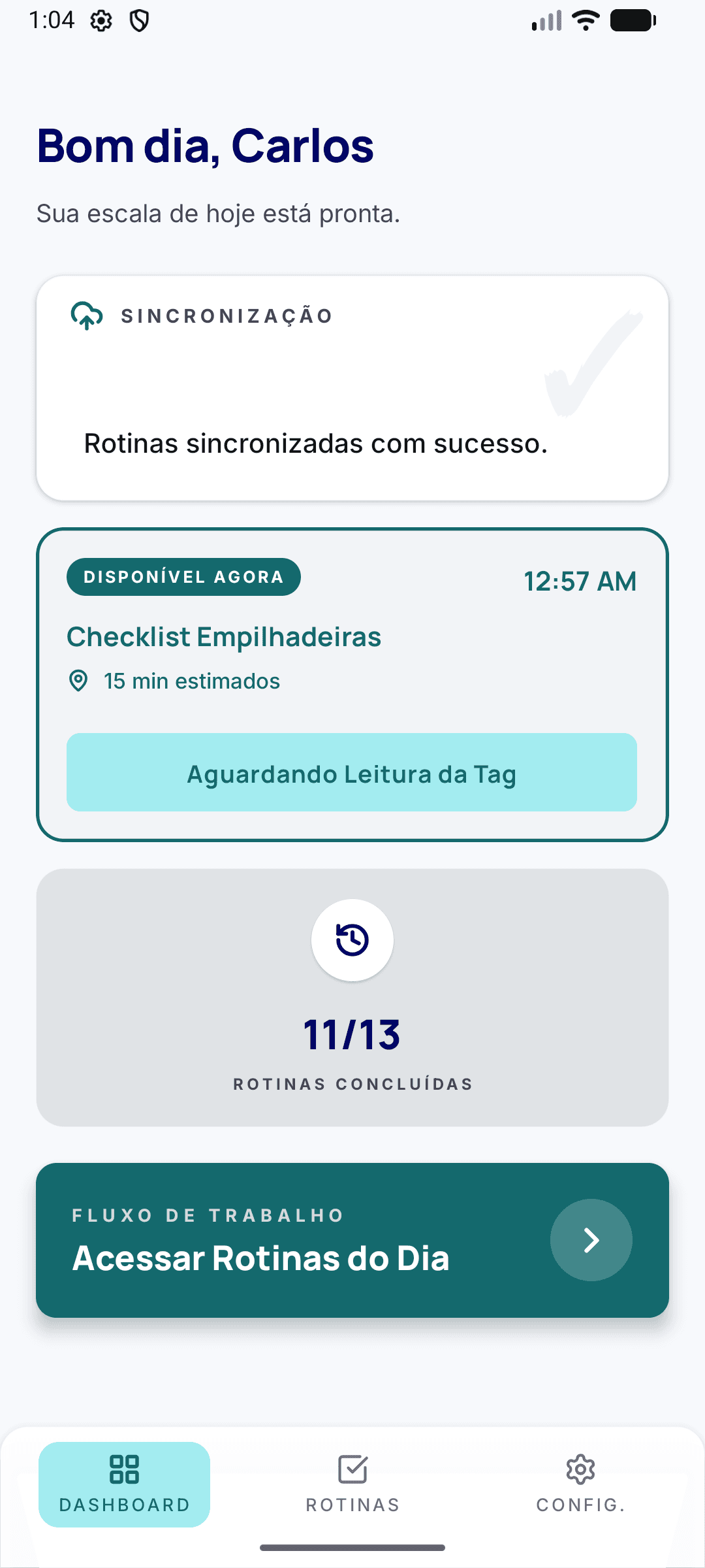 Dashboard do Inspetor